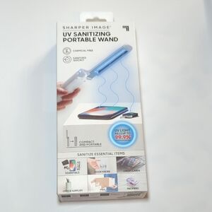 New in Package Sharper Image UV Sanitizing Portable Wand USB Chargeable